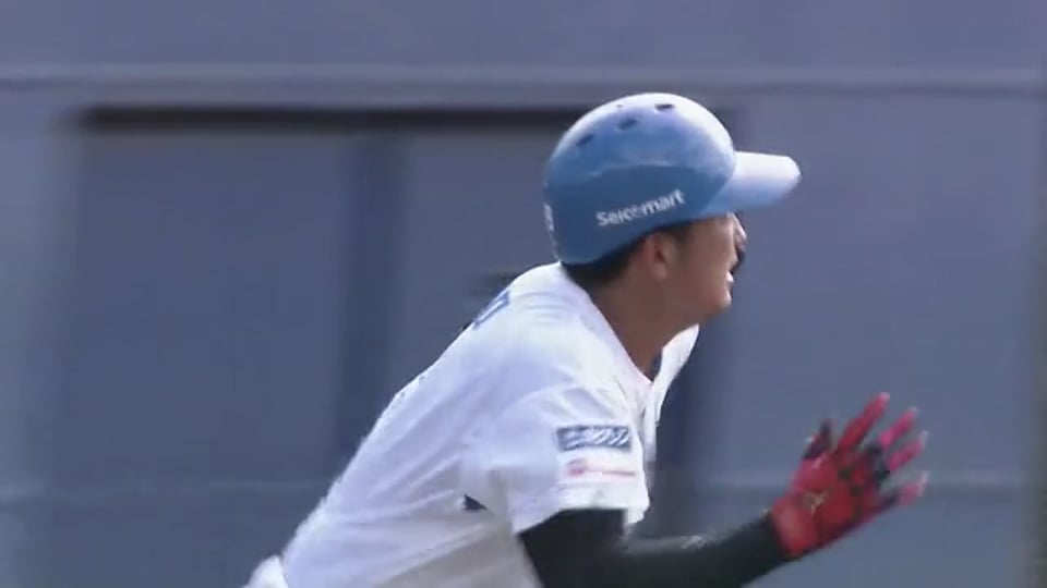 【ファーム】ファイターズ・有薗直輝 8月待望の初安打は逆転の2点タイムリー2ベースヒット!!  2023年8月7日 北海道日本ハムファイターズ 対 埼玉西武ライオンズ