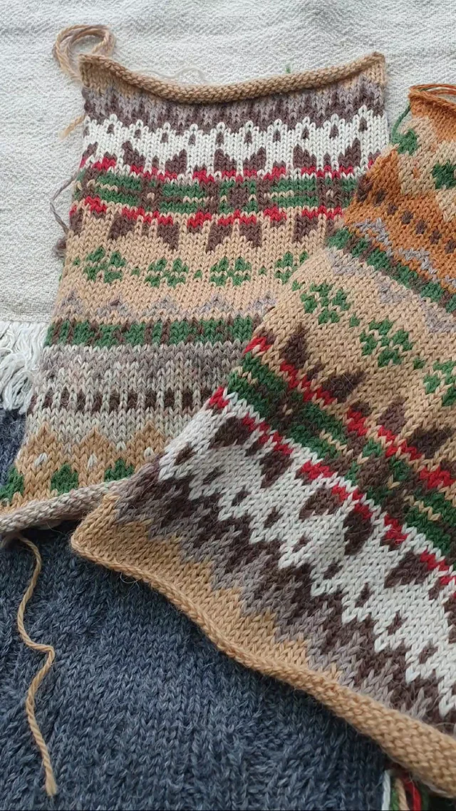 Fair Isle Finn Alpaca Dog Sweater - Alqo Wasi