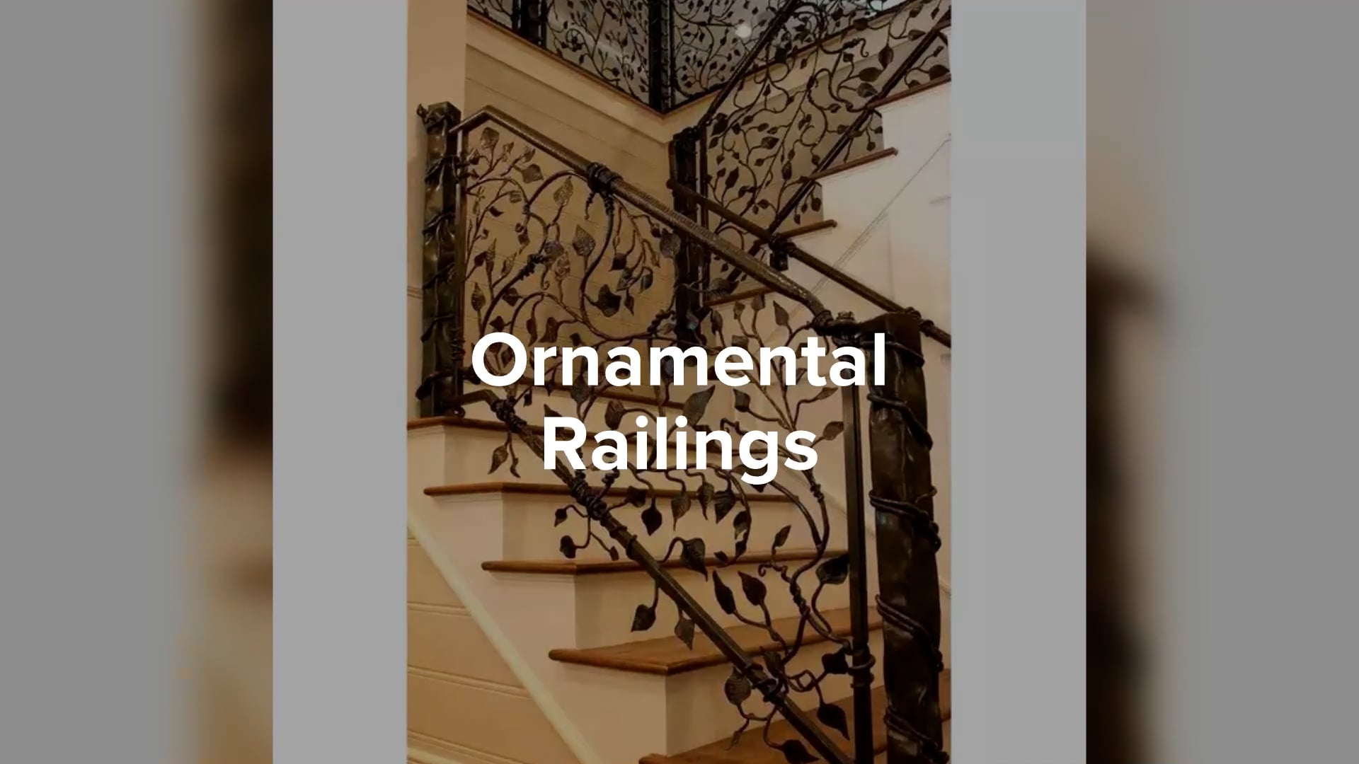 Ornamental Wrought Iron Staircase Railing - Orange County, CA