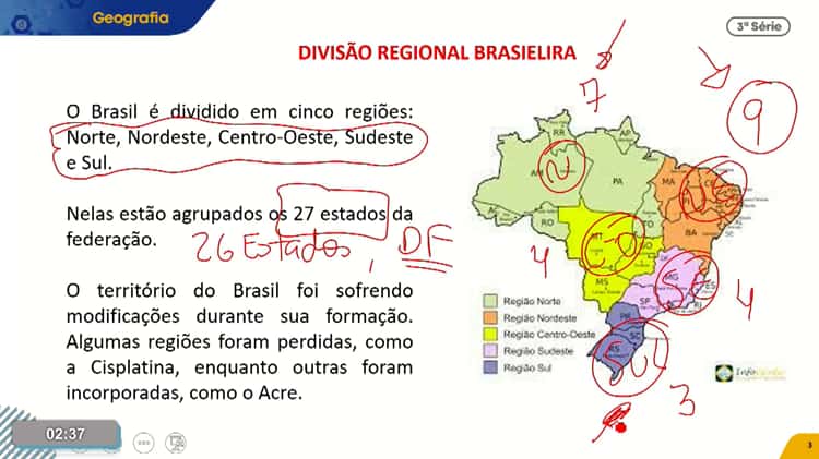 Divisão Regional Brasileira - Aula de Geografia