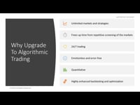Why Upgrade To Algorithmic Trading