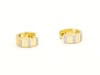 Diamond Multi-Row Ribbed Hoop Earrings in Vermeil, 11.5MM &#40;1/7 ct. tw.&#41;