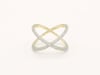 Diamond Crossover Ring in 14K Yellow Gold &#40;1/4 ct. tw.&#41;