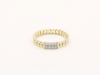 Diamond Curb Chain Ring in 14K Yellow Gold &#40;1/10 ct. tw.&#41;