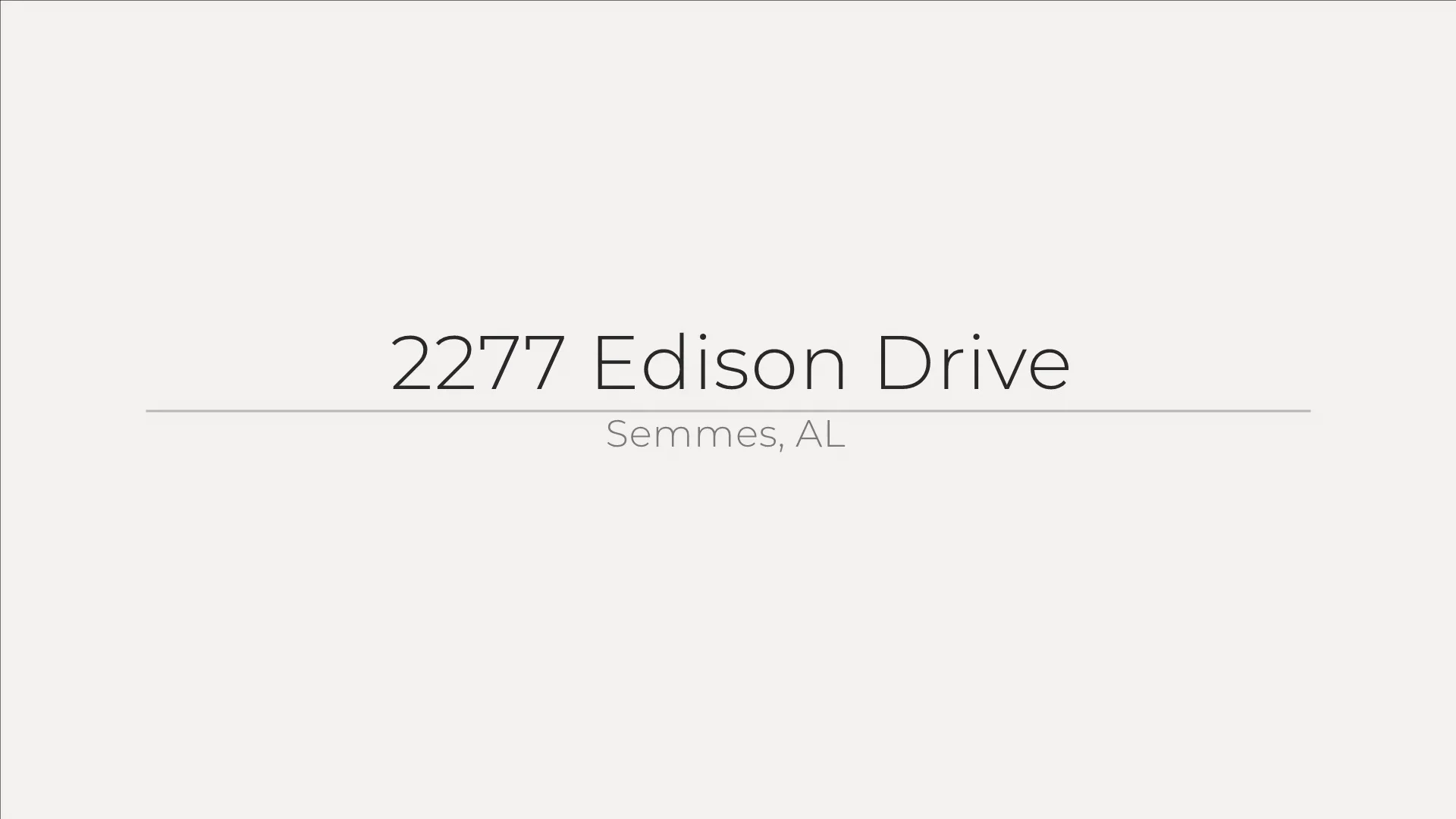 2277 Edison Drive, Semmes, AL on Vimeo