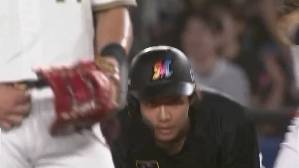 【7回裏】怒涛の3連打!! マリーンズ・藤原恭大 ライトへのタイムリーヒットで1点を返す!!  2023年8月9日 千葉ロッテマリーンズ 対 オリックス・バファローズ
