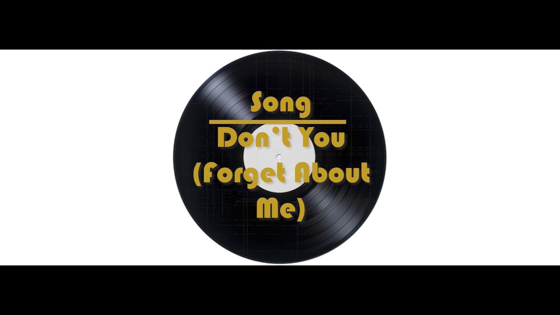 Indy Vinyl for the Masses - Don't You (Forget About Me)