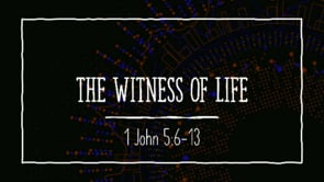 The Witness of Life | 1 John 5:6-13