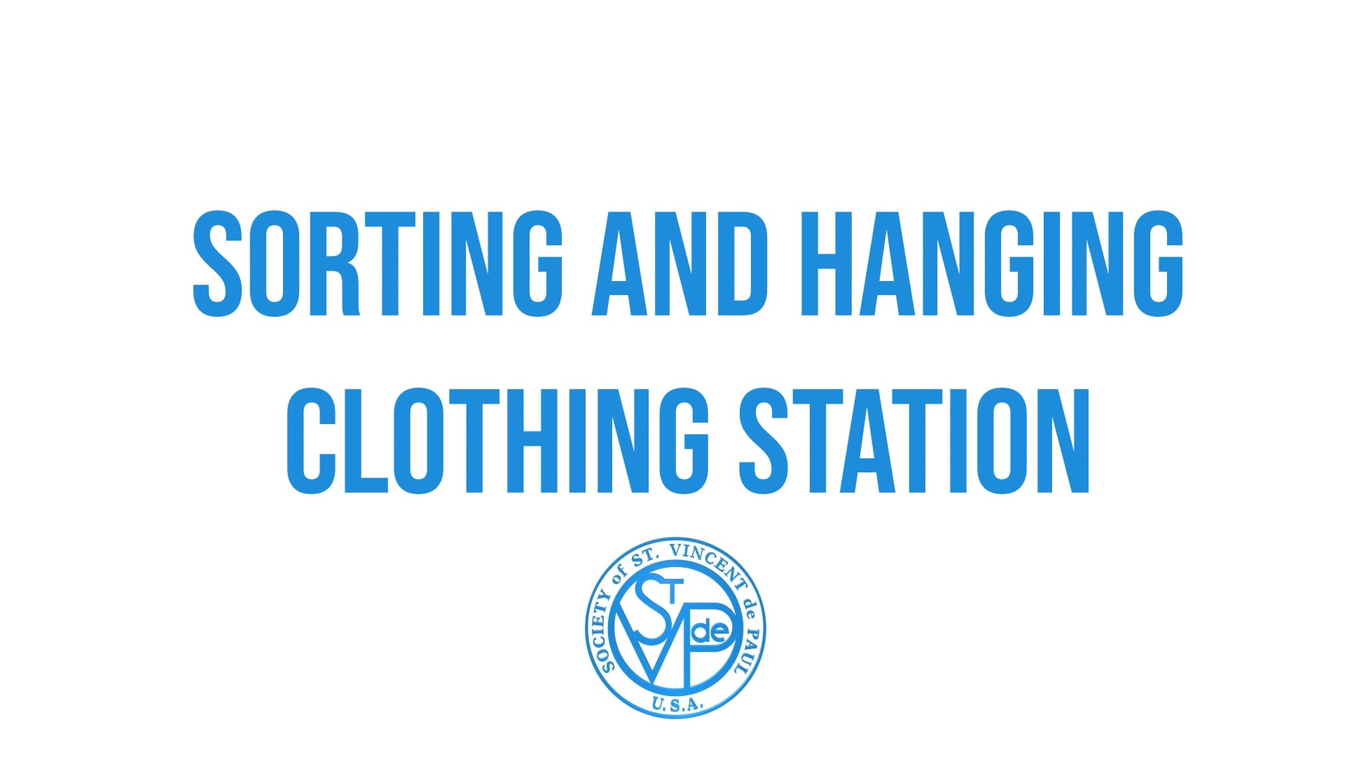 Sorting and Hanging Clothing Station