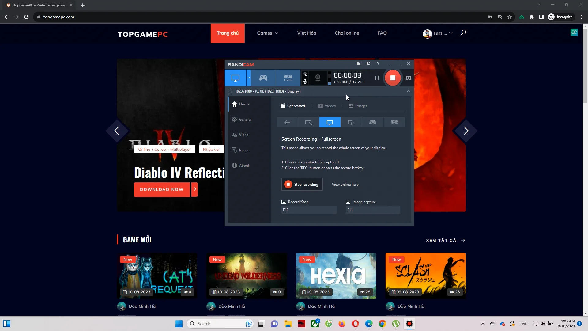 C&aacute;ch lấy Link tải game tr&ecirc;n Website Topgamepc