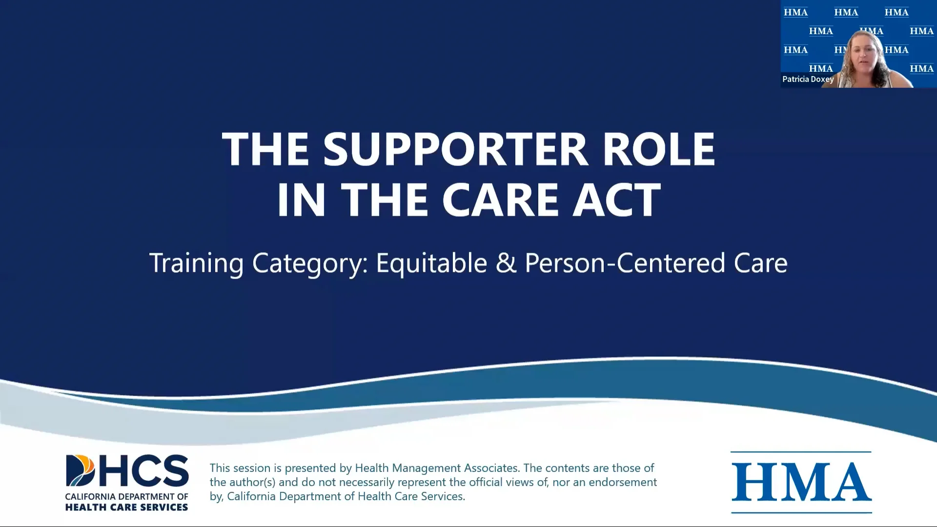 The Supporter Role in the CARE Act on Vimeo