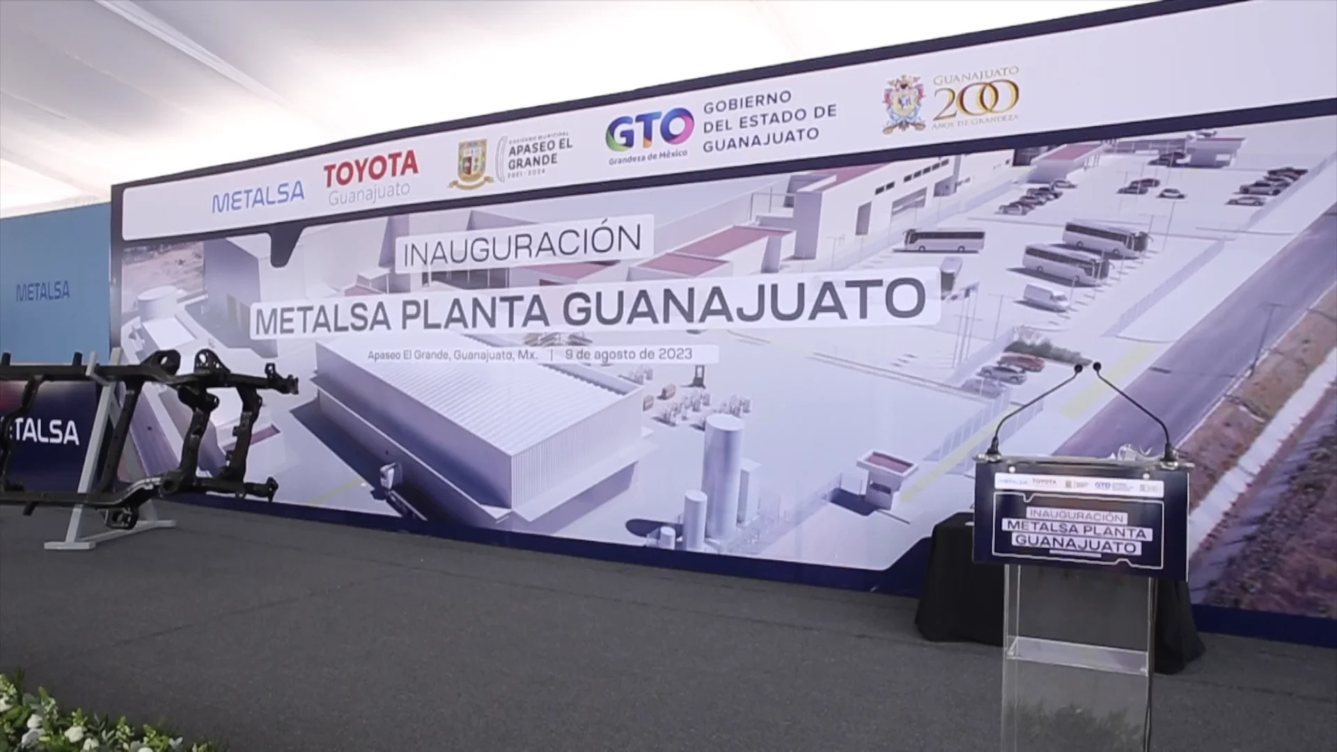 09.- Agosto, Inauguración Metalsa, Planta Metalsa interior del Parque ...