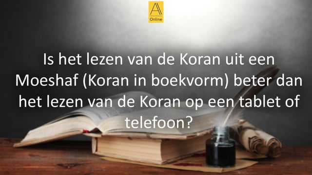 Lezen uit de Koran of telefoon