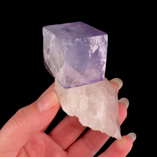 Fluorite on Quartz