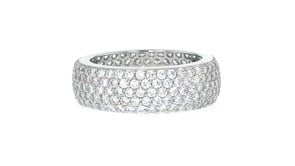 3.25 ct. t.w. CZ Eternity Band in Sterling Silver
