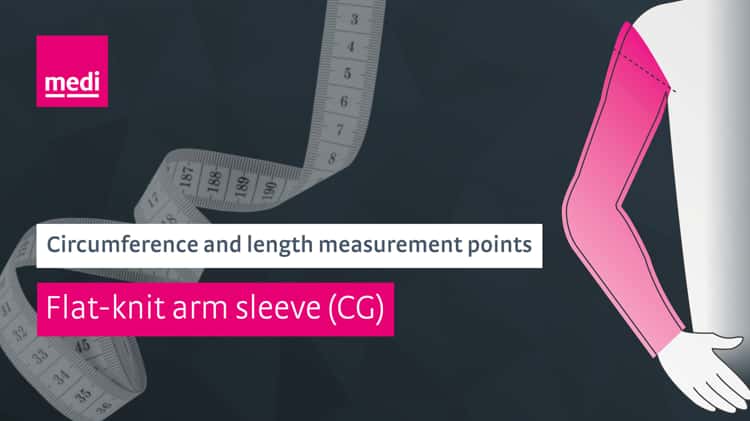 How to measure for flat knitted medical compression sleeves (CG