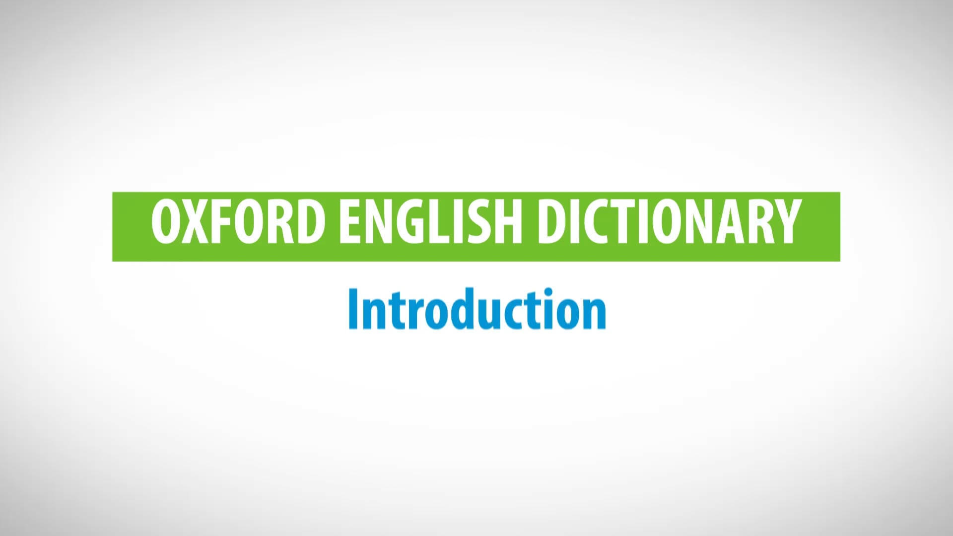 00 - Oxford English Dictionary - Intro.mp4 on Vimeo