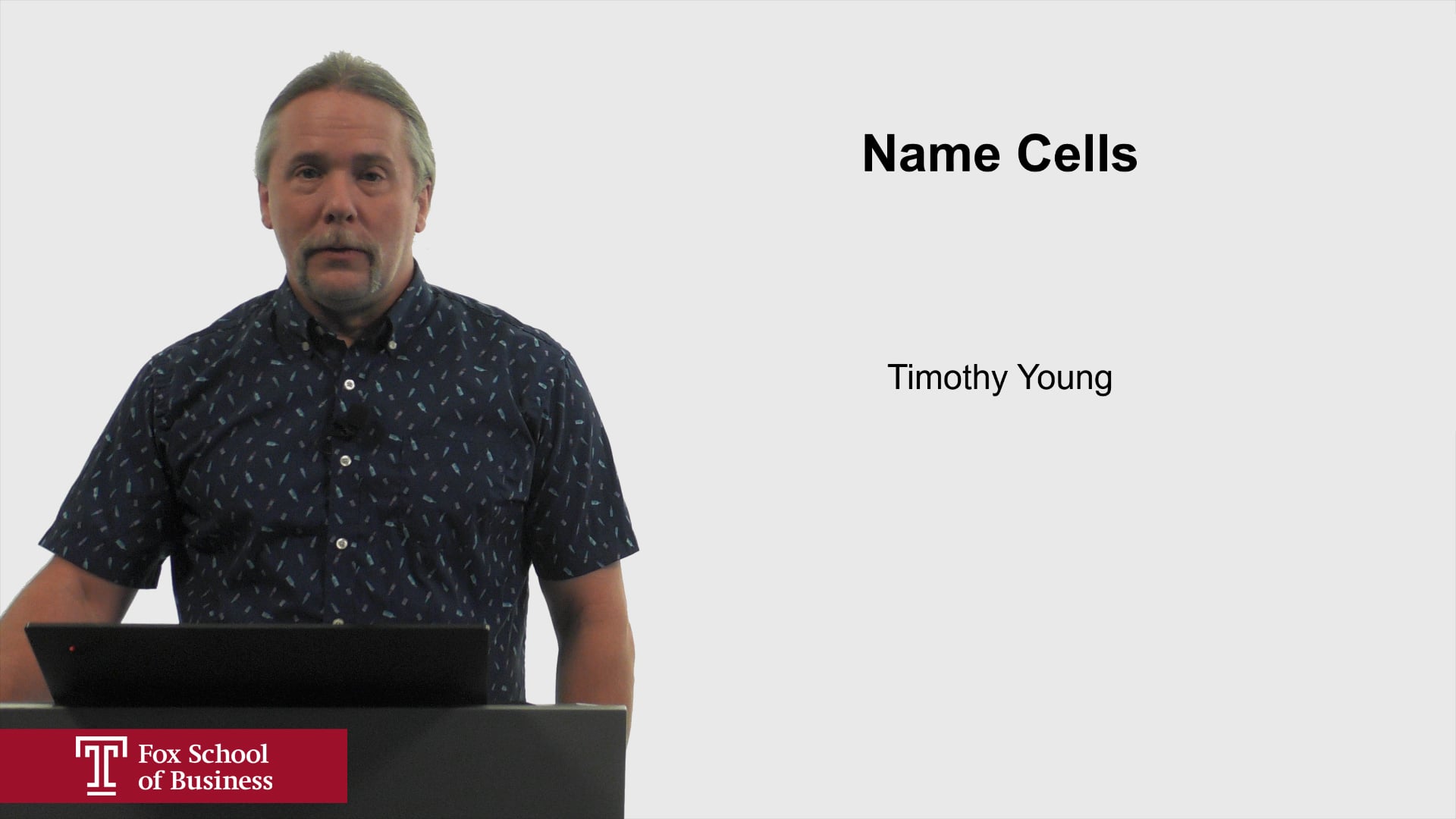 Name Cells