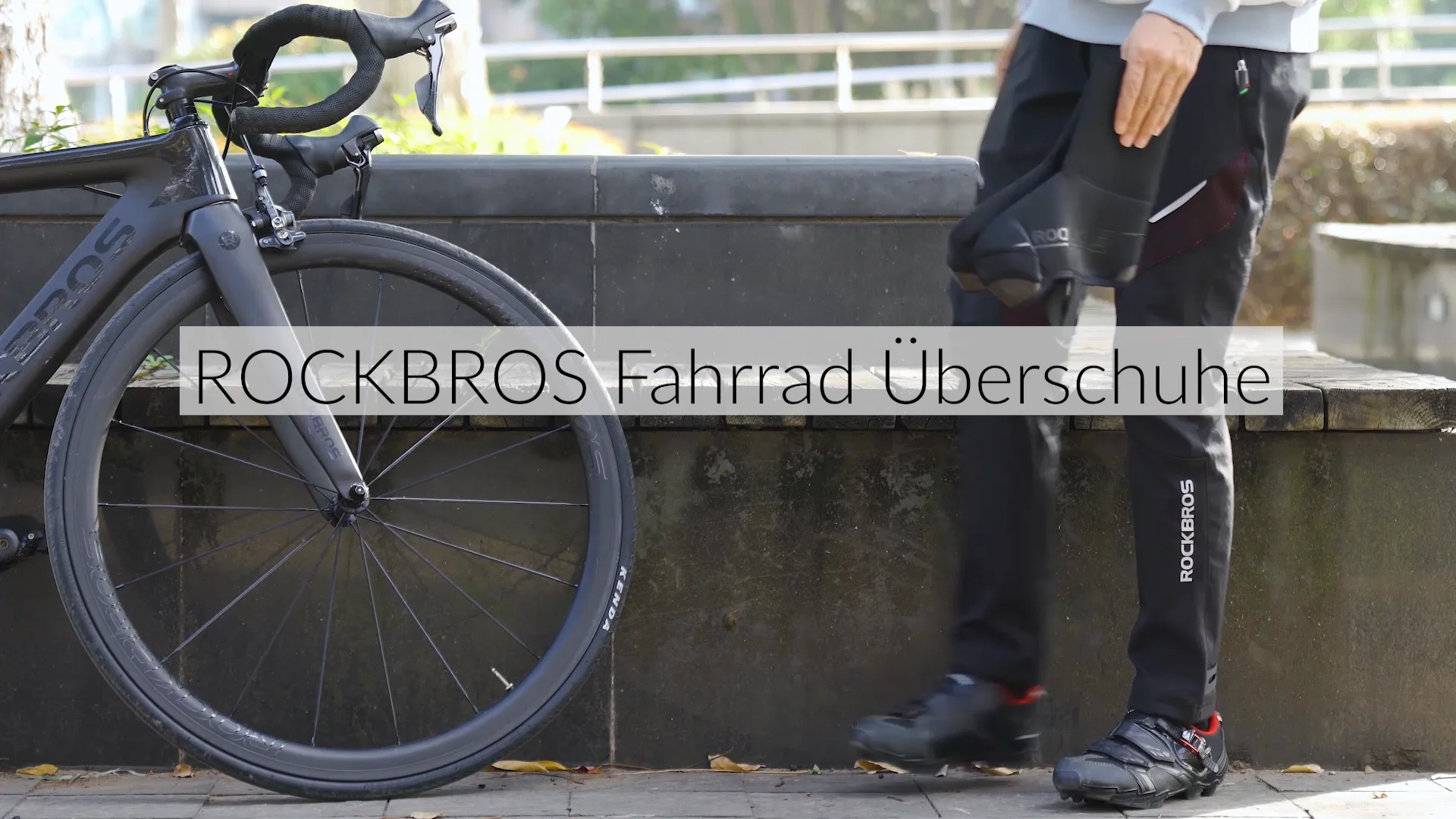 ROCKBROS Fahrrad Überschuhe Winter warm Überzieher für Radsport Schwarz on  Vimeo