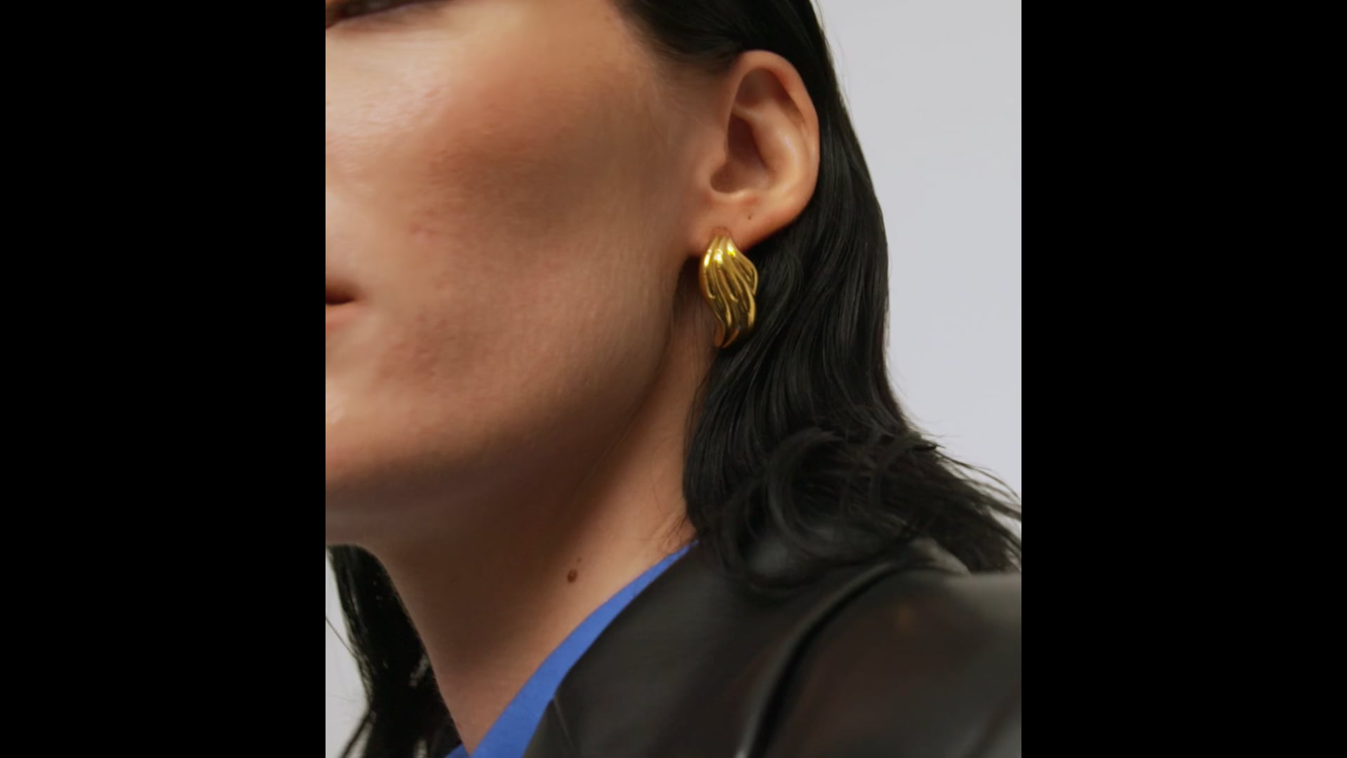 Gold earrings deals monica vinader