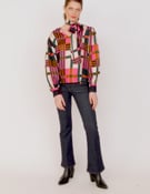 Video: SHIRT MARLENE CHECK PRINT GREEN PINK