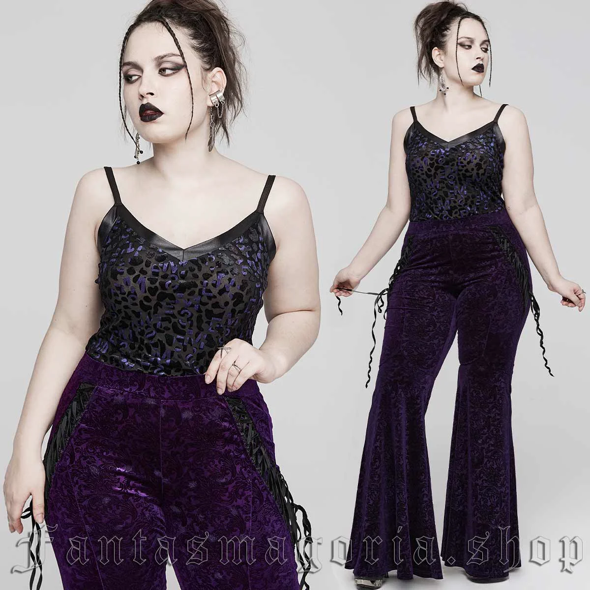 Purple Cheetah Camisole Top