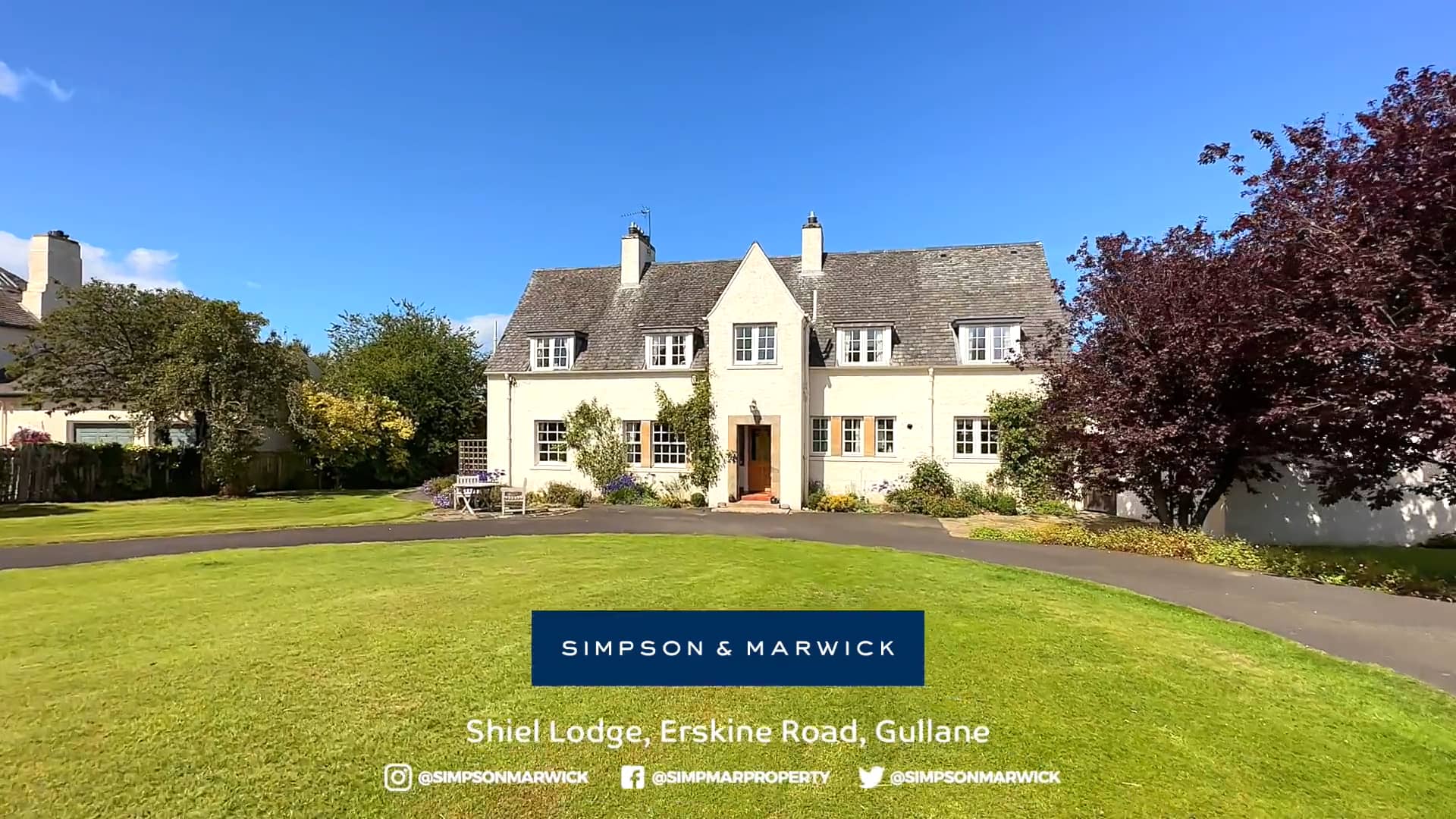 SCENEINVIDEO Shiel Lodge, Erskine Road, Gullane, East Lothian, EH31