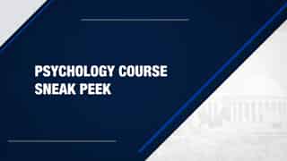 Video preview for Georgetown | Psychology | Course Sample