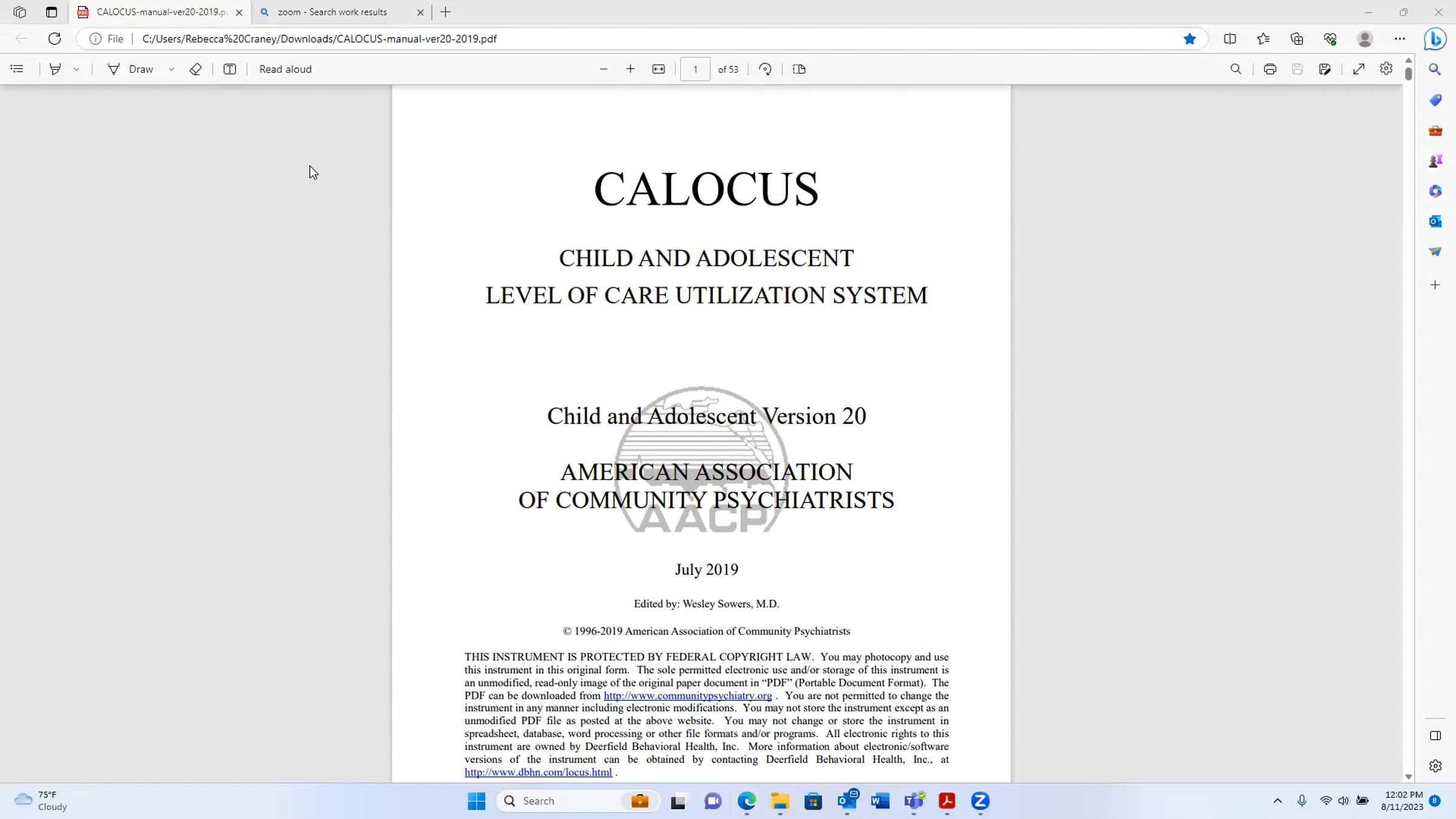CALOCUS.Training.8.11.23