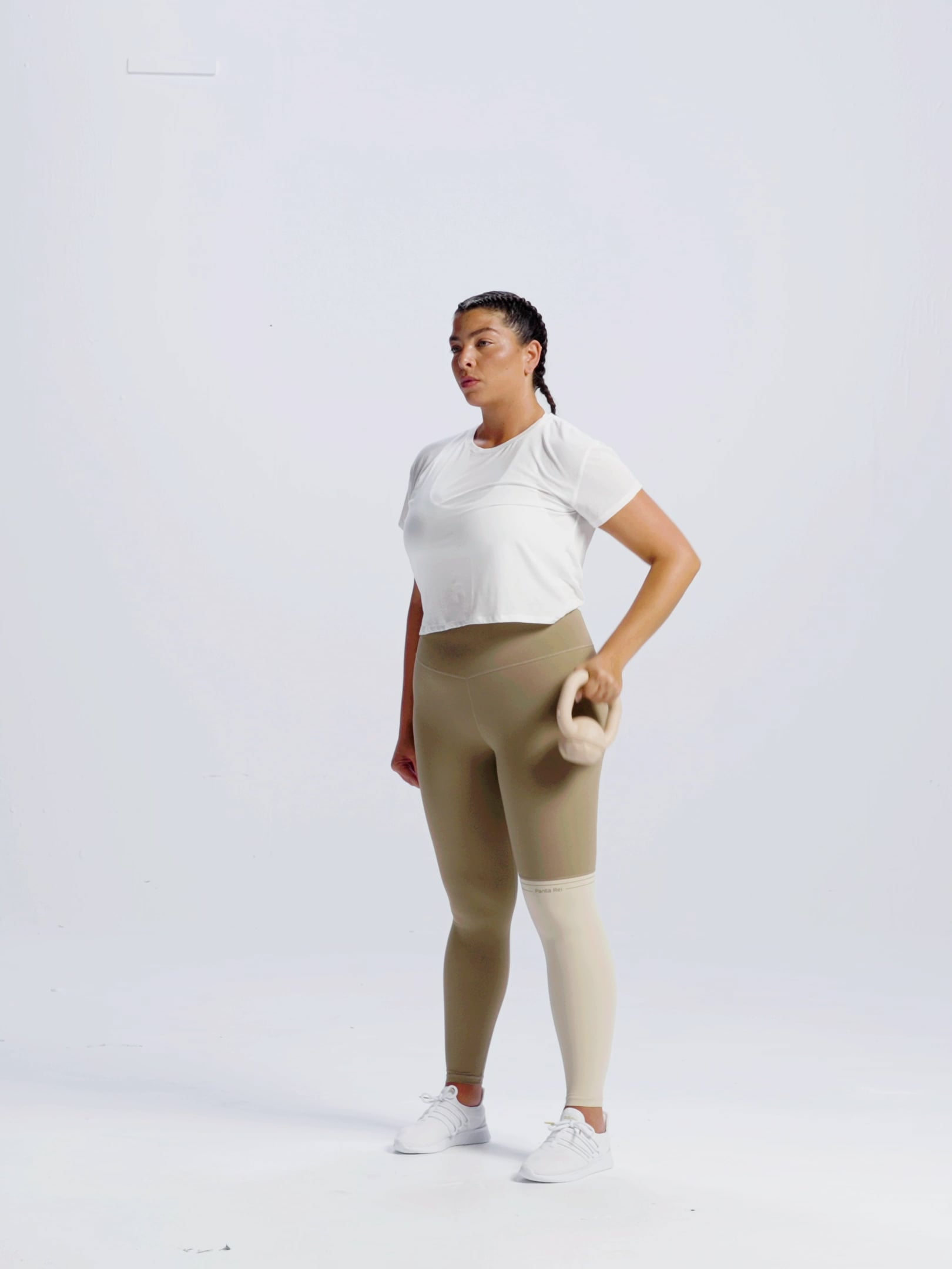 טייץ קולור בלוק squat proof אורך ”28 מבד nero