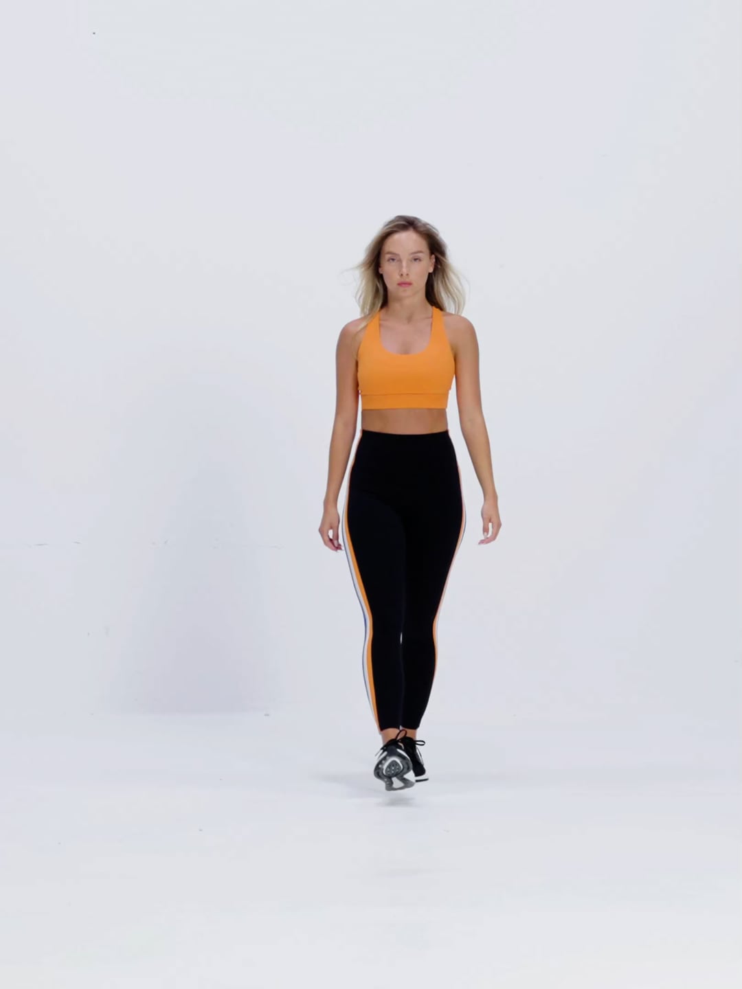 טייץ פסים squat proof באורך ”25 מבד nero