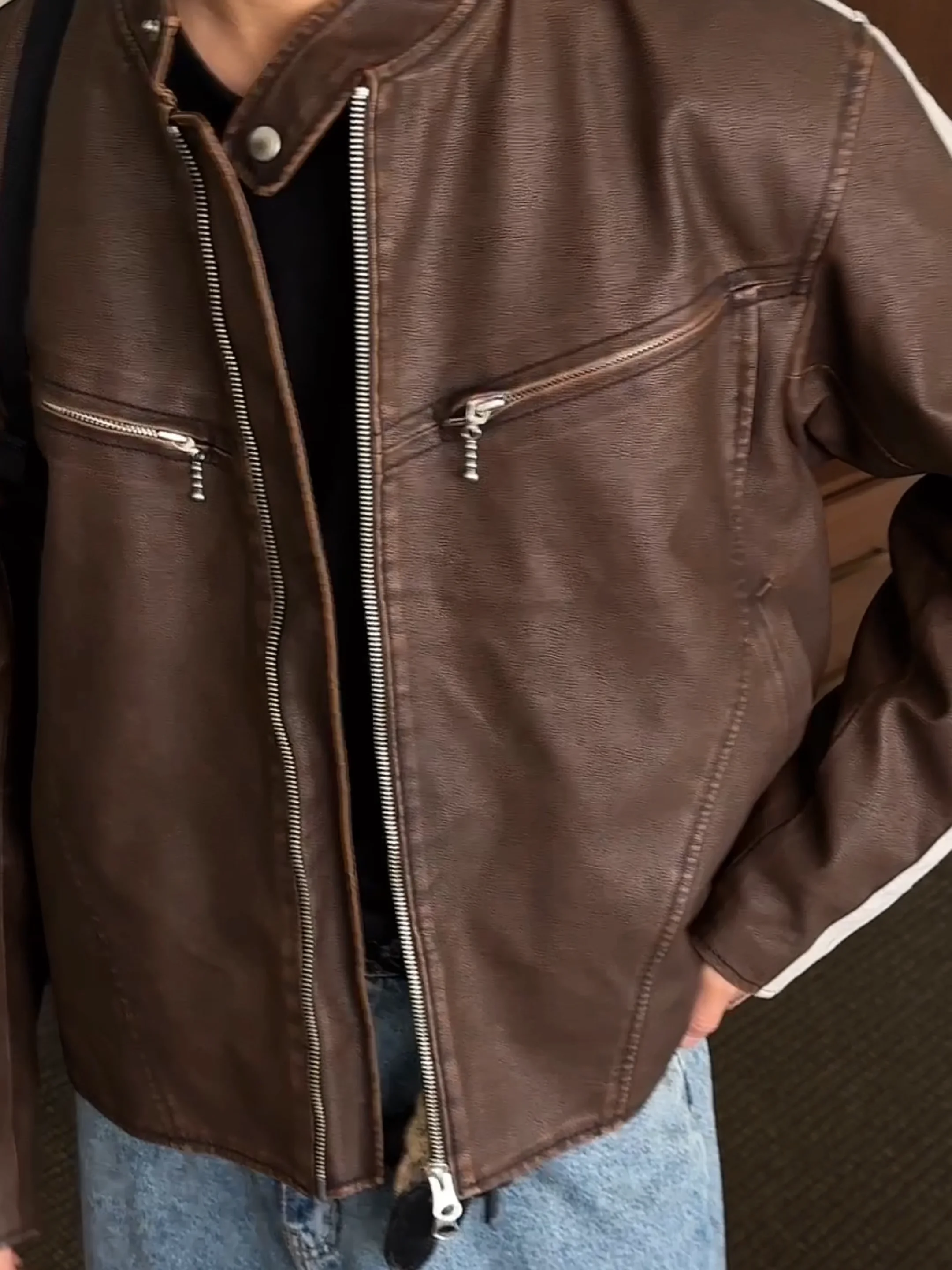 ジャケット・アウター archive COMME CA leather jacket y2k 超美品 Leather Jacket Y2K | Y2K Wave ジャケット・アウター
