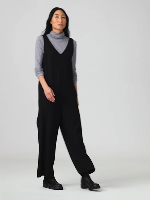 Memphis Ribbed Jumpsuit - Black