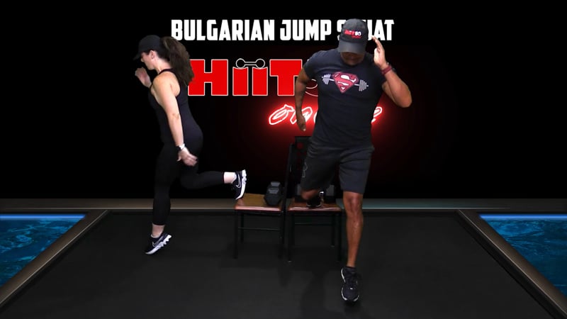 Bulgarian Jump Squat
