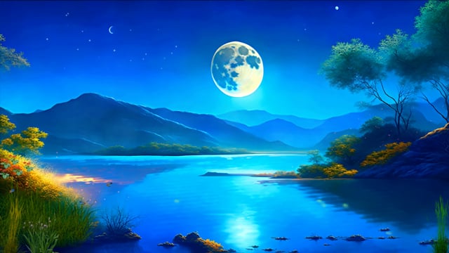 River, Moon, Stars. Free Stock Video - Pixabay