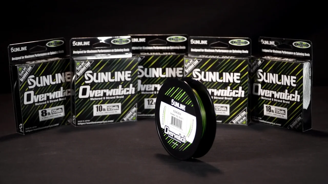 Sunline - Overwatch Braided Line for spinning reels on Vimeo