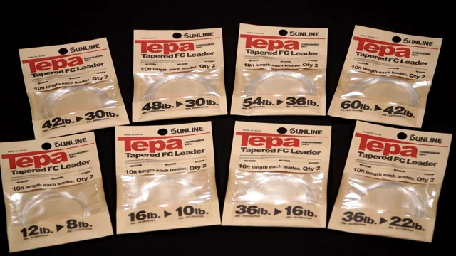 Sunline Tepa Tapered FC Leader 10ft 2pk 12lb to 8lb