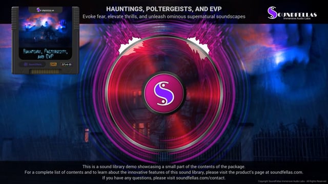 Hauntings, Poltergeists, and EVP - Sound Effects Library Demo