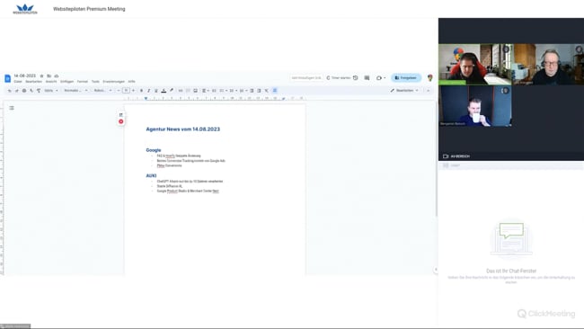 PMax Conversion Daten, KI Modelle, die Zukunft von Copyright, Fotografie & Film durch KI, Virtuelle Avatare & Datenumgang in der Zukunft mit Michael Klein vom 14.08.23