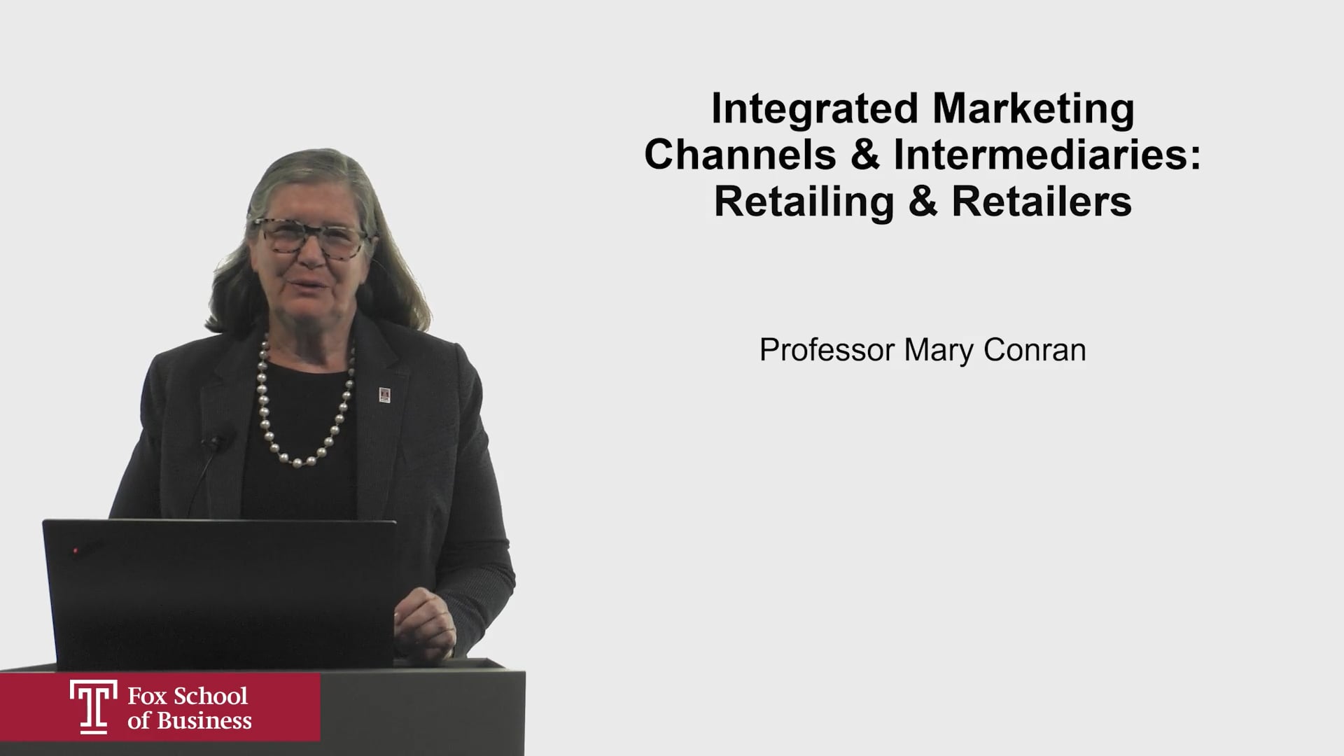 Integrated Marketing Channels & Intermediaries Retailing & Retailers