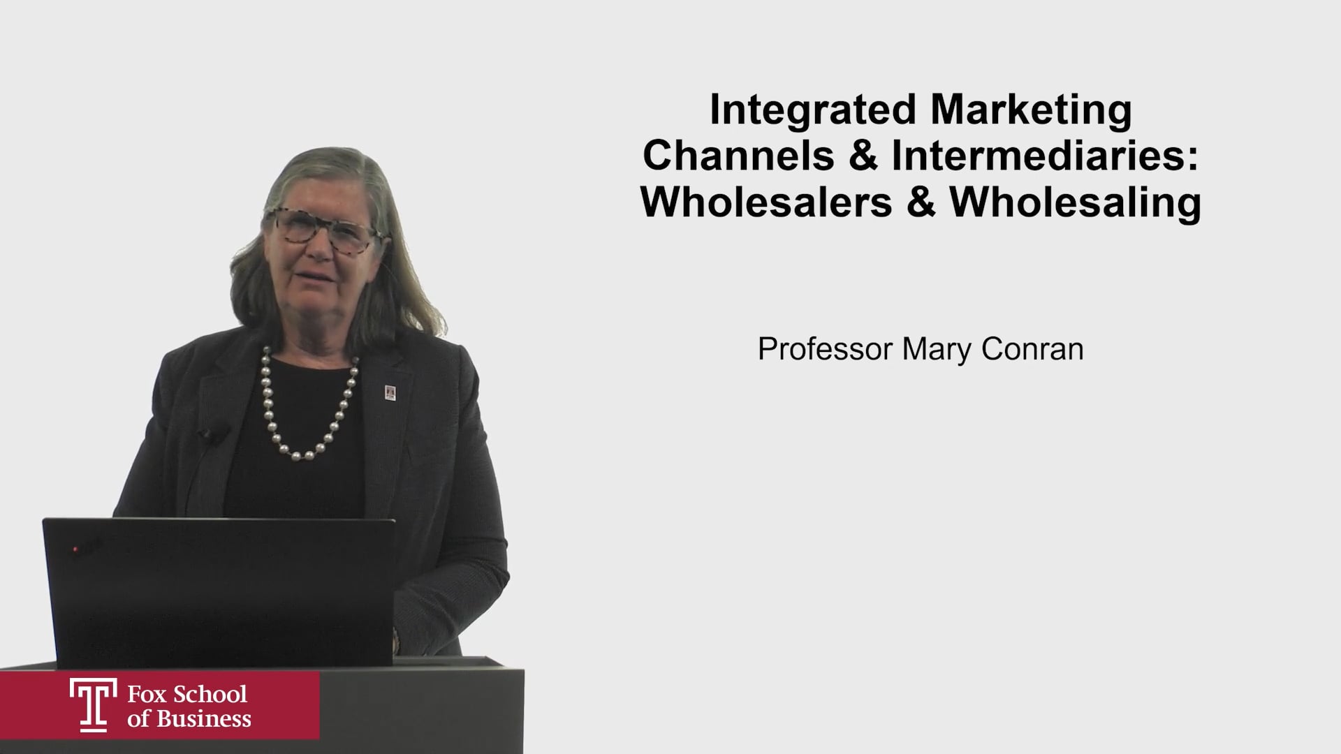 Integrated Marketing Channels & Intermediaries Wholesalers & Wholesaling
