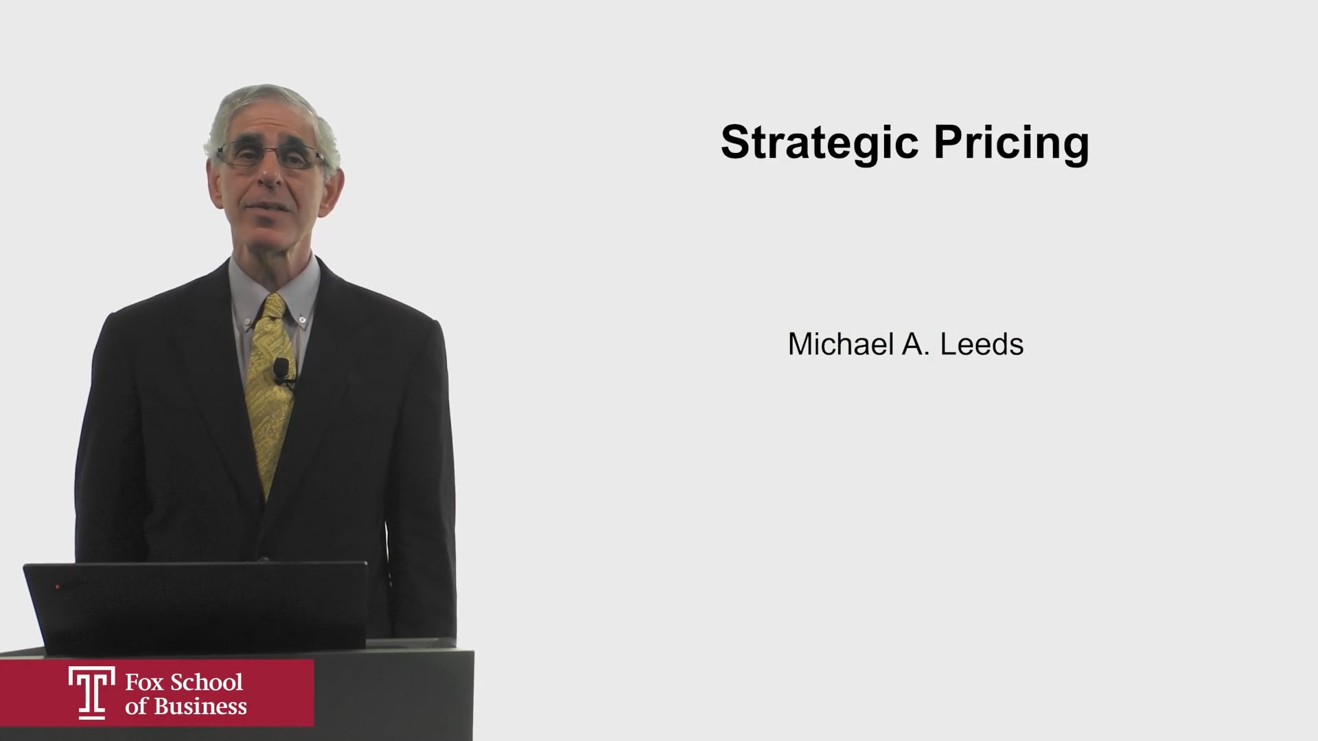 Strategic Pricing