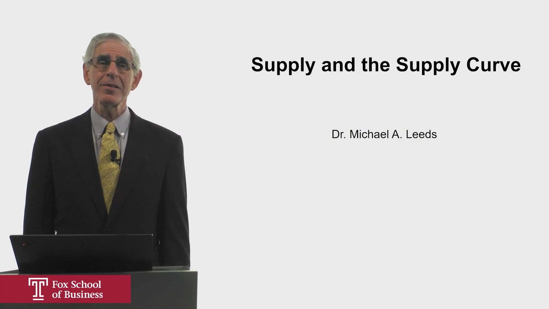 Supply and the Supply Curve