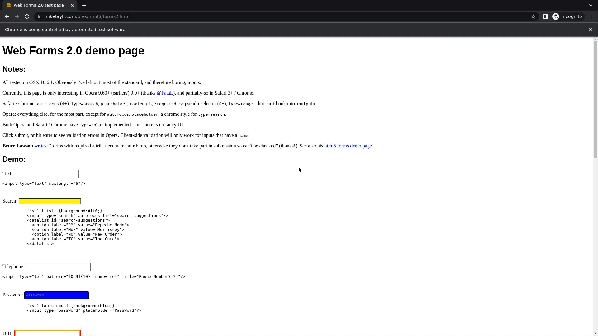 web forms test on Vimeo