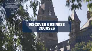 Video preview for Georgetown Pre-College Online Program | Business Programs Trailer