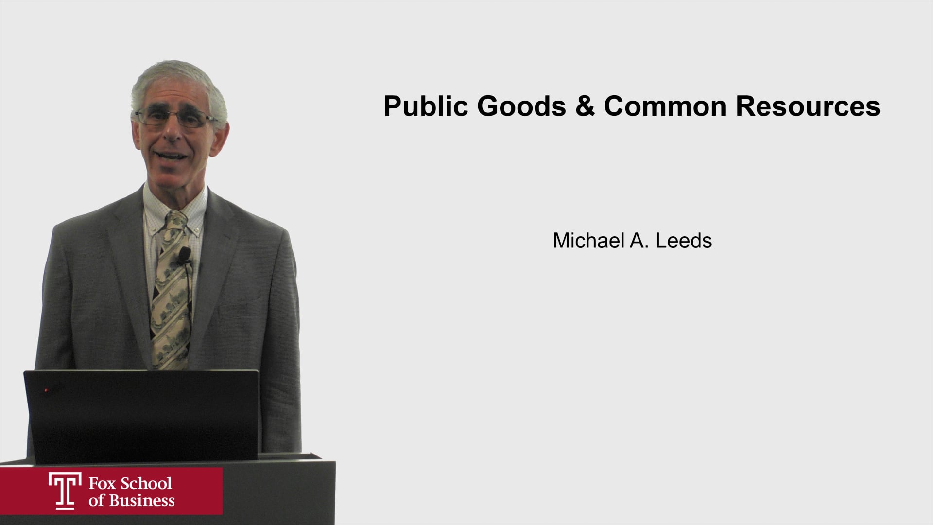 Public Goods and Common Resources