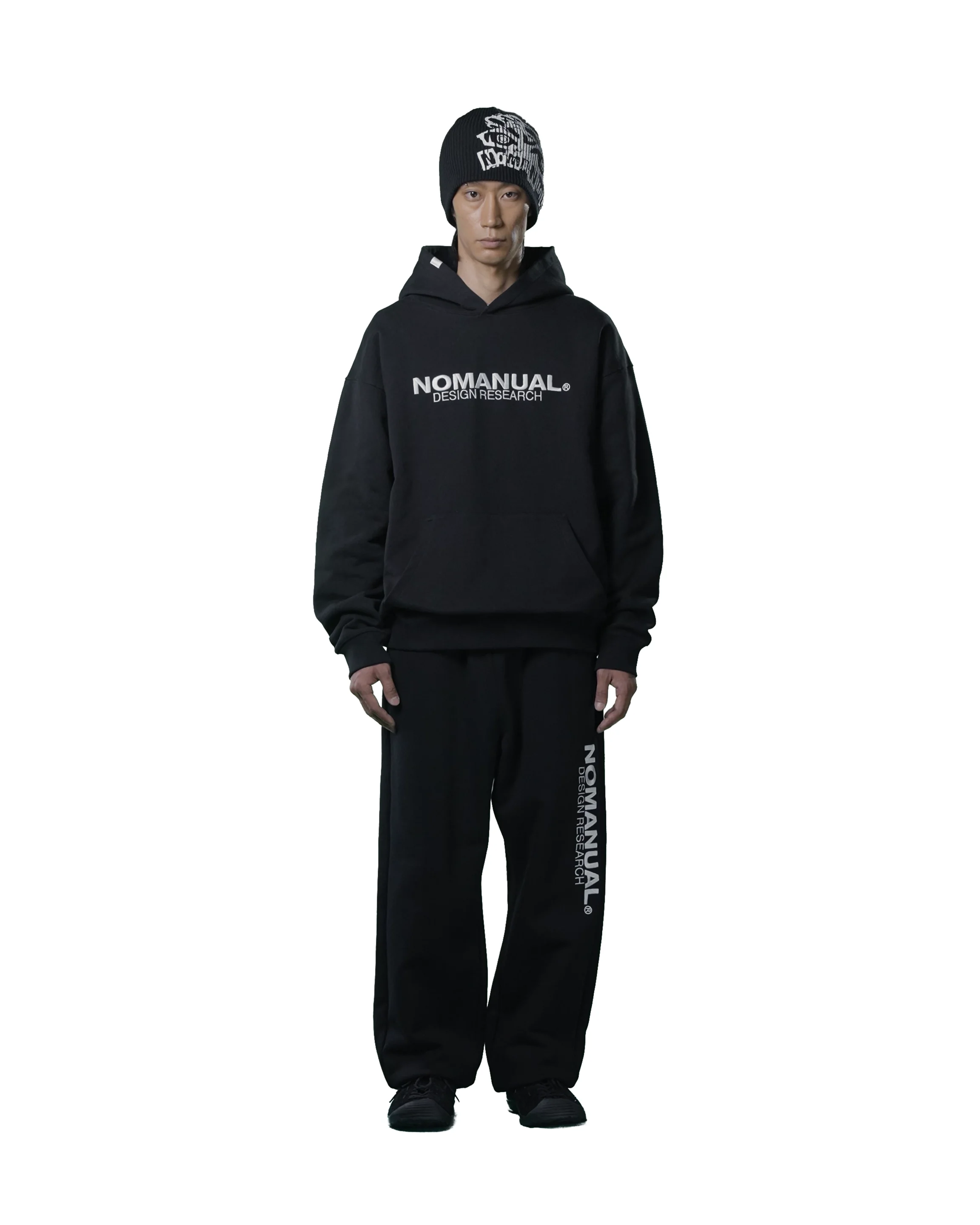 ★NOMANUAL★ D.R LOGO HOODIE D-R LOGO HOODIE - BLACK - nomanual