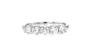 1.00 ct. t.w. Lab-Grown Diamond Five-Stone Ring in 14kt White Gold