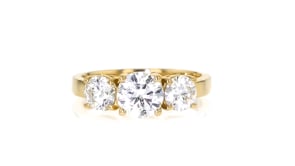 2.00 ct. t.w. Lab-Grown Diamond Three-Stone Ring in 14kt Yellow Gold