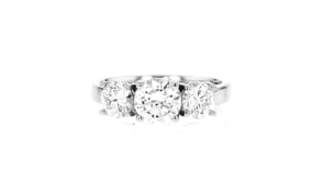 2.00 ct. t.w. Lab-Grown Diamond Three-Stone Ring in 14kt White Gold